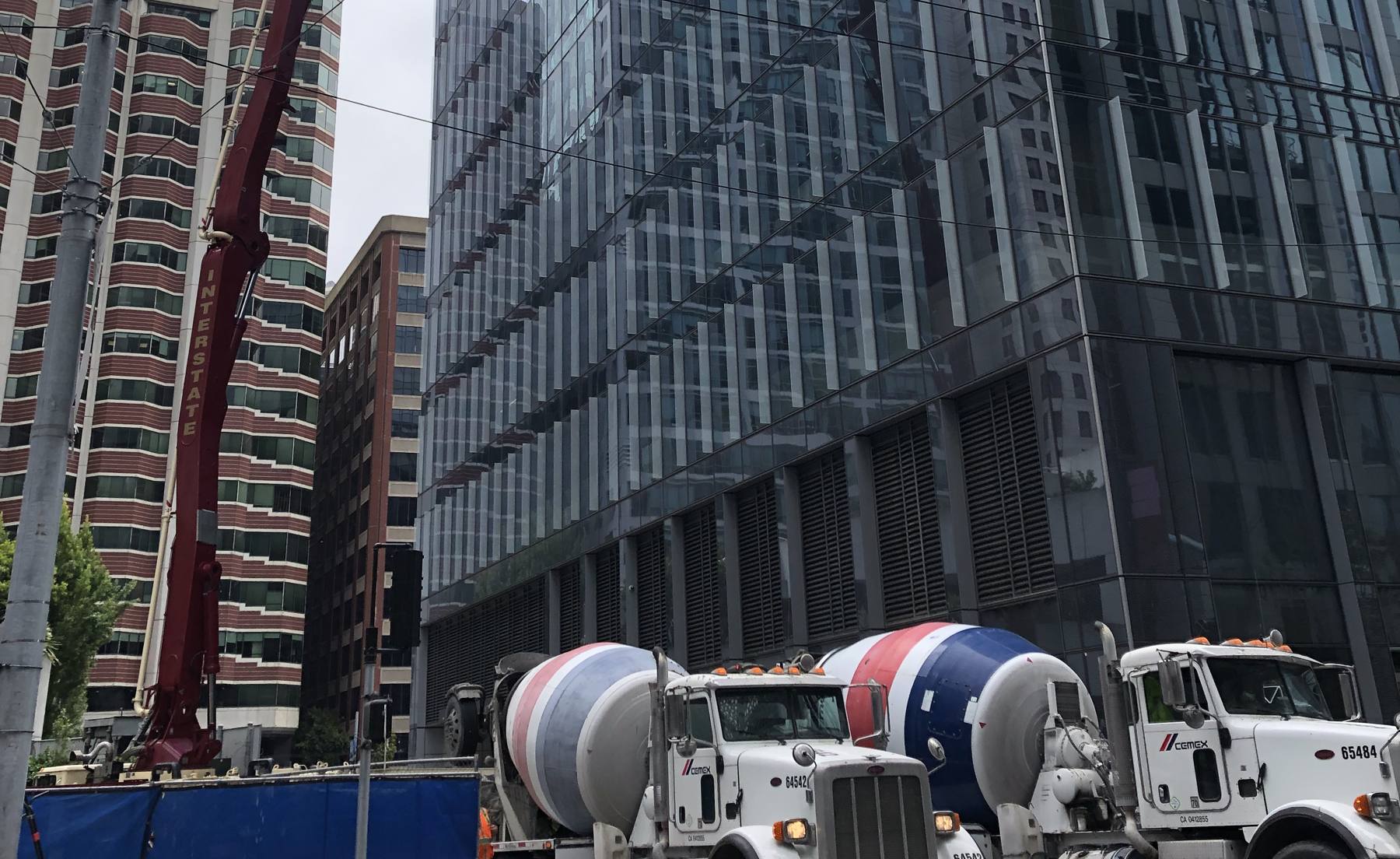 Concrete placement at a downtown San Francisco high-rise — an SME inspection project